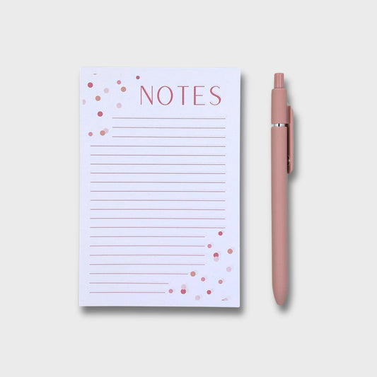 Red Confetti Note Pad