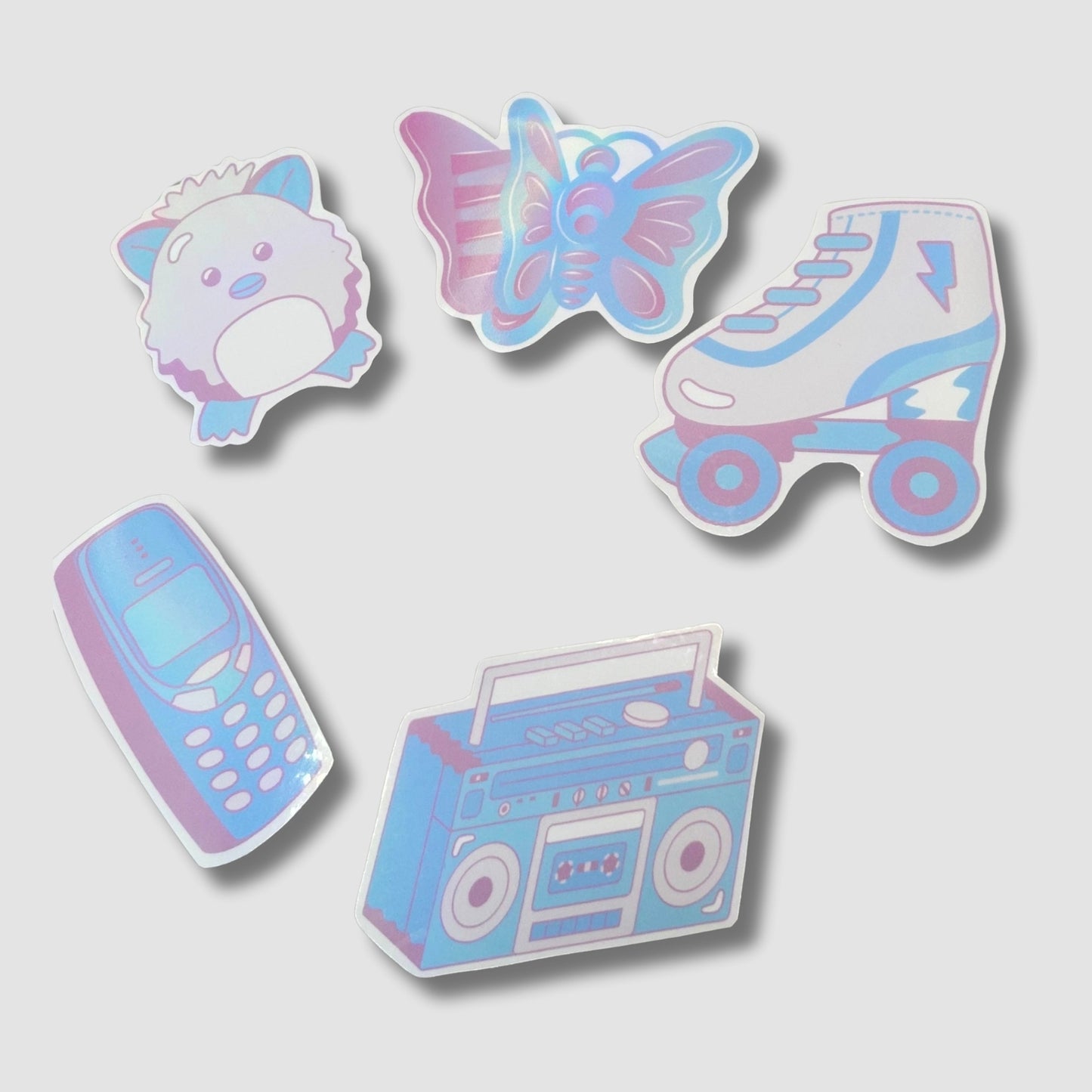 Holographic 90's Sticker Pack