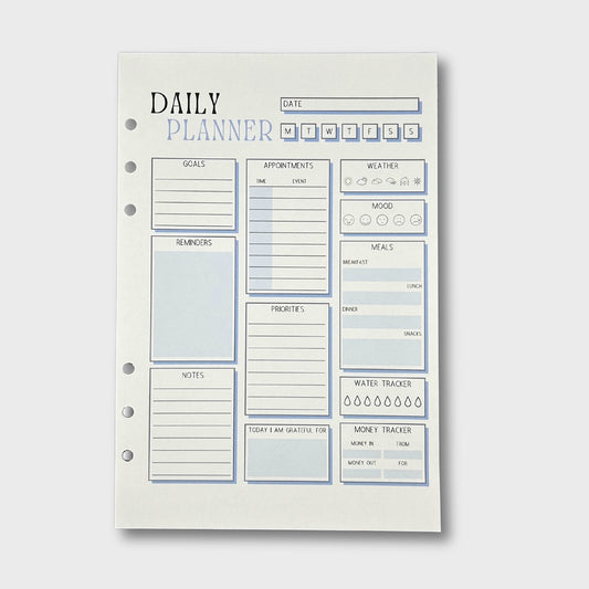 Multi-Tracker Planner Sheets