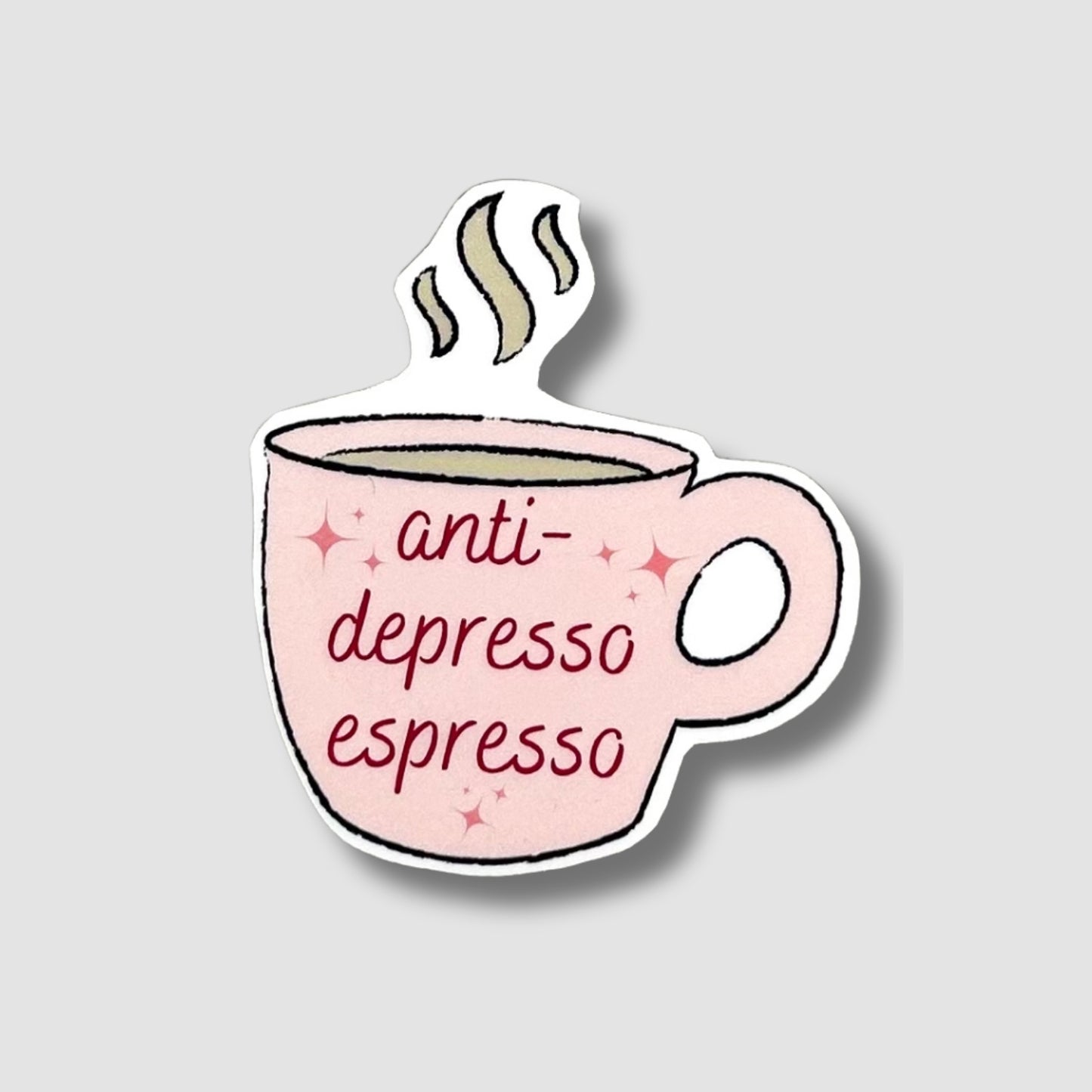 Anti-Depresso Espresso Sticker