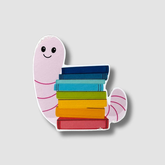 Book Worm Sticker