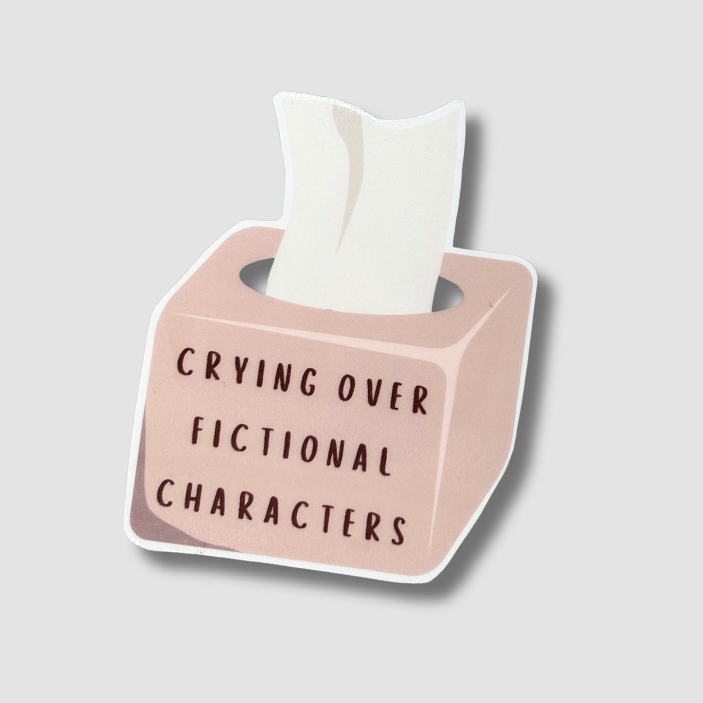 Crying Over Fictional Characters Sticker