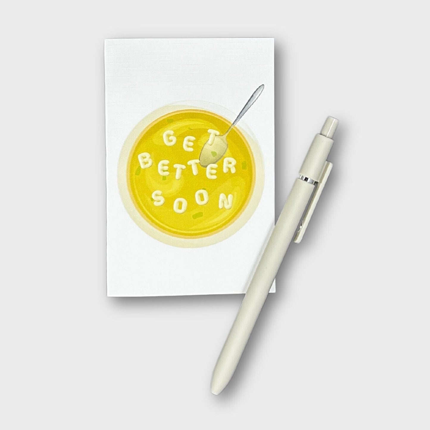 Get Better Soon Soup Bowl Get Well Greeting Card