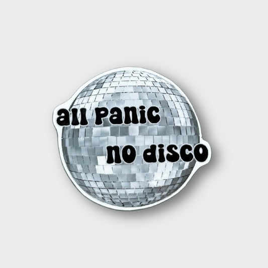 All Panic No Disco Sticker