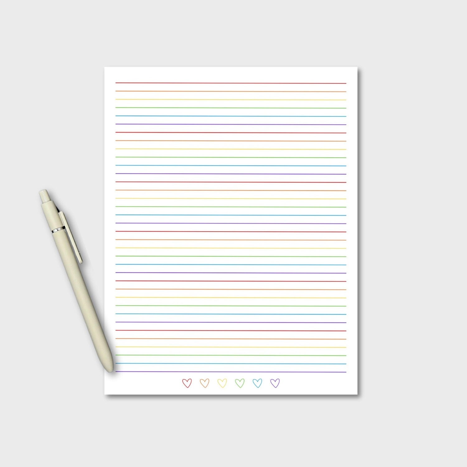 Rainbow Pride Note Paper