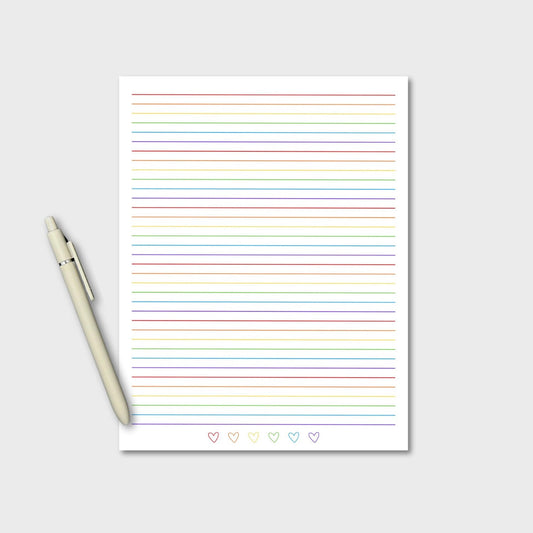 Rainbow Pride Note Paper