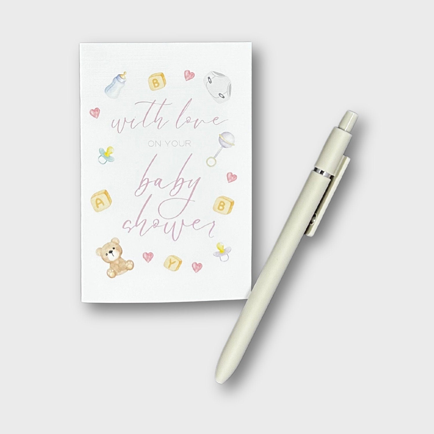 With Love on Your Baby Shower Greeting Card