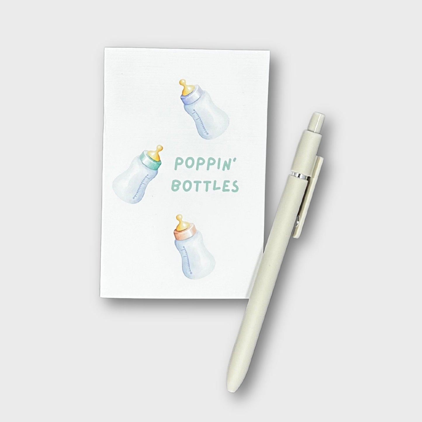 Poppin' Bottles Baby Shower Greeting Card