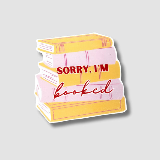 I'm Booked Sticker